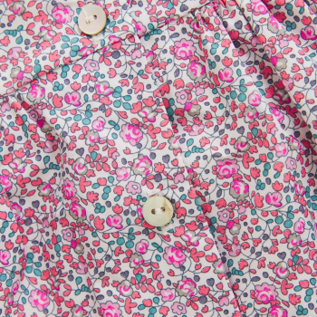 Preview: Huttelihut baby Kleid in Liberty Fabric Plumeria