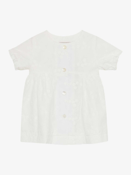 Huttelihut Baby Kleid Embroidery Antique White
