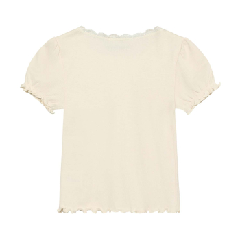 Preview: Huttelihut Basic T-shirt Rib Antique White