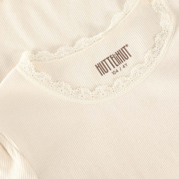 Preview: Huttelihut Basic T-shirt Rib Antique White