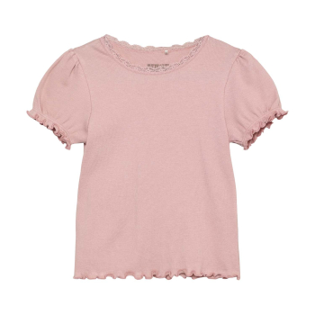 Huttelihut basic T-shirt Rib Pale Mauve