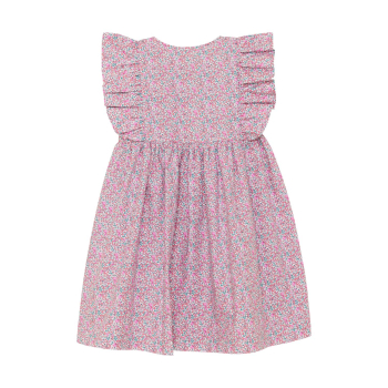 Preview: Huttelihut Kleid in Liberty Fabric Plumeria