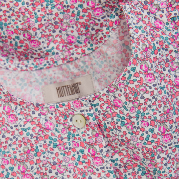 Preview: Huttelihut Kleid in Liberty Fabric Plumeria