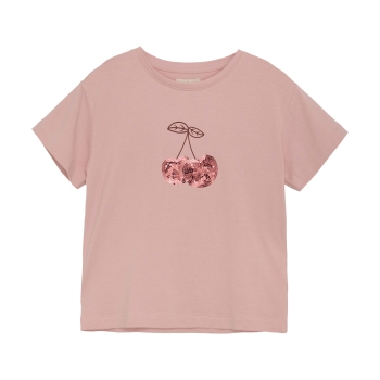 Creamie T-shirt Bridal Rose mit Kirschen-Print