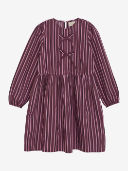 Creamie Kleid mit feinen Schleifen Crushed Berry