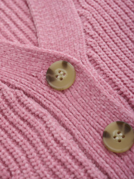 Creamie Cardigan -knitted Wild Rose