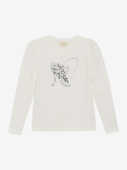 Creamie Langarmshirt Cloud mit silbernem Glitzer und Pailletten