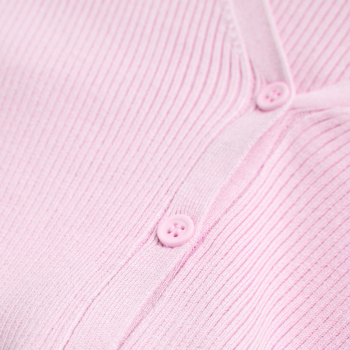 Creamie Cardigan Rib Rose Pink