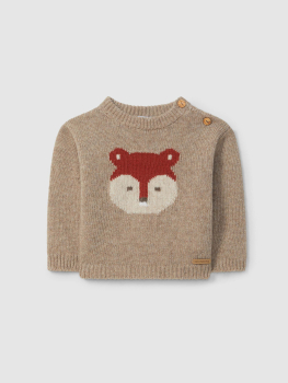 Laranjinha I5696 Baby Strickpullover Beige