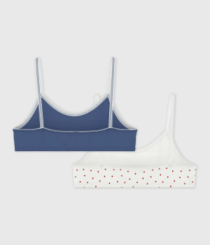 Preview: Petit Bateau Set Mädchen-Bustiers mit Herz-Motiv