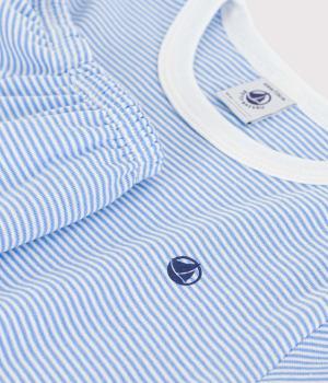 Preview: Petit Bateau Kinder-Kurzpyjama aus Baumwolle mit Streifen