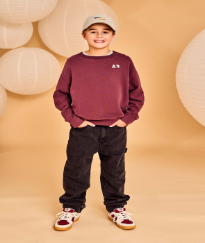 AO76 Sweatshirt sorry burgundy