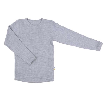 JOHA Basic Shirt Wolle-Seide Grey Melange