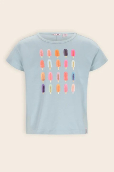 NoNo Tshirt ice cream print Dream Blue