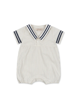 Konges Sløjd ALLIE SAILOR ROMPER GOTS BLEU STRIPE