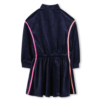 Billiebush Kleid aus glänzendem Samt Blue