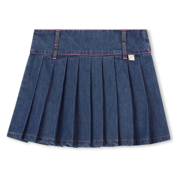 Billiebush Plisseerock aus Jeans Blue