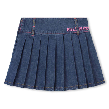 Billiebush Plisseerock aus Jeans Blue