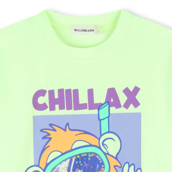 Preview: Billieblush Jungen T-SHIRT Gelb mit Pailletten