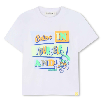 Billieblush Jungen kurzarm T-SHIRT Weiss