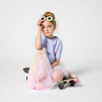 Preview: Billieblush Kleid mit Tüll-Unterrock Violett