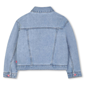 Preview: Billieblush Denim-Jacke Blau mit mehrfarbigen Nieten