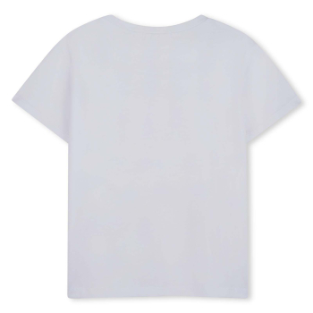 Preview: Billieblush kurzarm T-Shirt weiss mit Pailletten