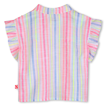 Preview: Billieblush gestreiftes Hemd mit Rüschenärmeln