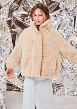 AO76  Teddy-Jacke mastic