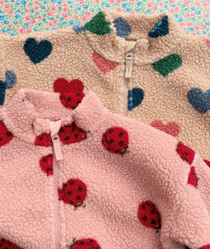 Konges Sløjd JODY TEDDY Fleecejacke GRS Ladybug Pink