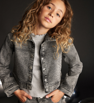 Creamie Jeansjacke Light Grey Denim