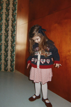 Preview: Konges Sløjd BELOU Strickjacke Cherry