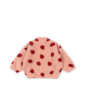 Preview: Konges Sløjd JODY TEDDY Fleecejacke GRS Ladybug Pink