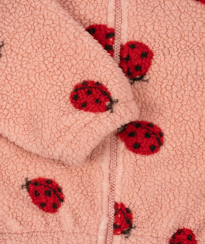 Preview: Konges Sløjd JODY TEDDY Fleecejacke GRS Ladybug Pink