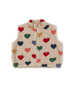 Konges Sløjd JODY TEDDY Weste GRS bon coeur coloré