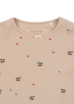 Konges Sløjd ELLA Langarmshirt CHERRY coeur blush