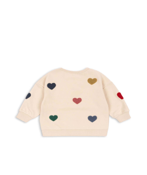 Konges Sløjd LOU TERRY SWEAT SHIRT OCS MULTI HEART
