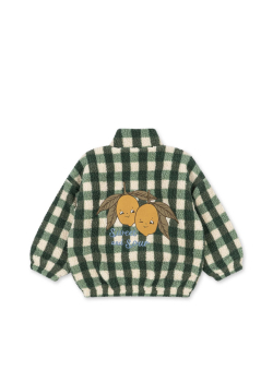 Preview: Konges Sløjd JODY Teddyjacke Green Check