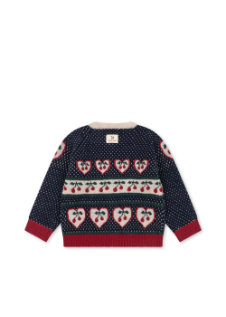 Preview: Konges Sløjd BELOU Strickjacke Cherry
