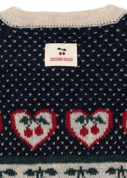Preview: Konges Sløjd BELOU Strickjacke Cherry