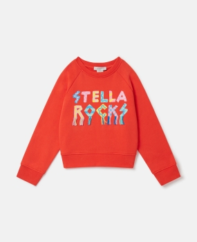 Stella McCartney Sweatshirt mit Stella Rocks Motiv
