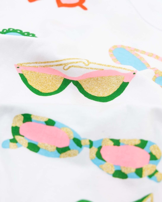 AO76 kenza t-shirt sunglasses white