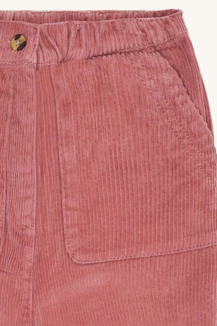 Hust & Claire HCTammy solid corduroy Cargo pants Dry rose