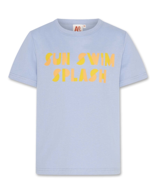 AO76 mat t-shirt sun swim light blue