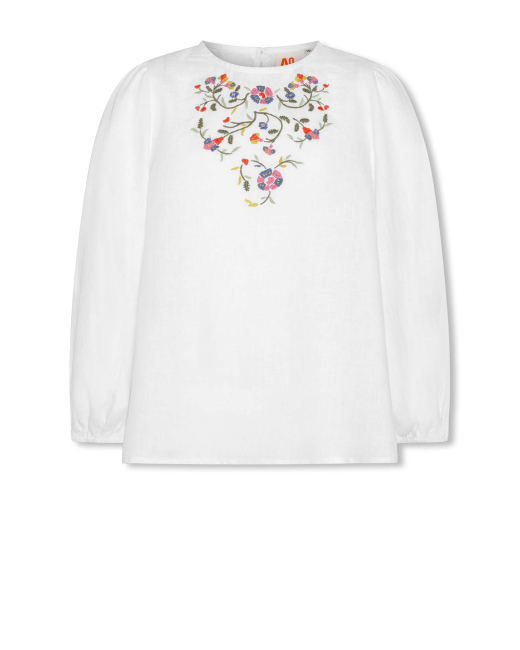 AO76 maca Leinen Hemd wade OL white