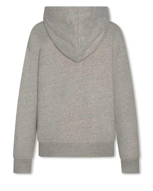 AO76 eldo hoodie zip palms grey melange