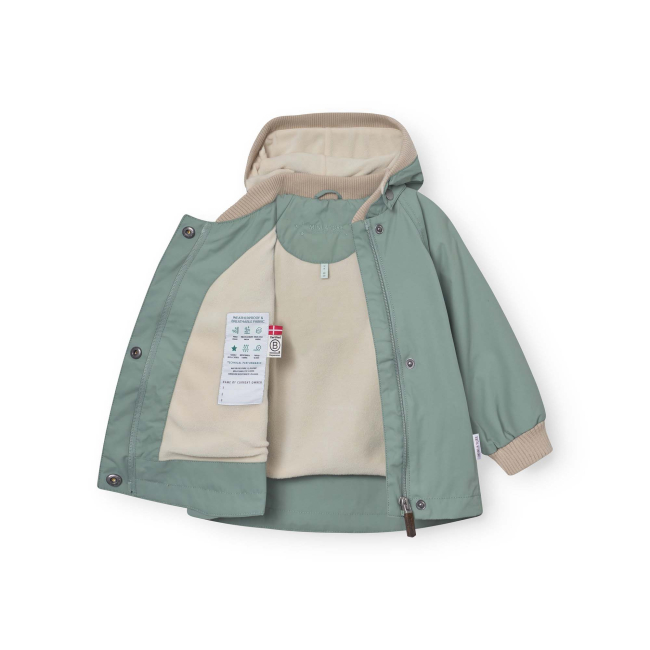 Mini A Ture Übergangs- Sommerjacke MATWAI Granite green gefüttert