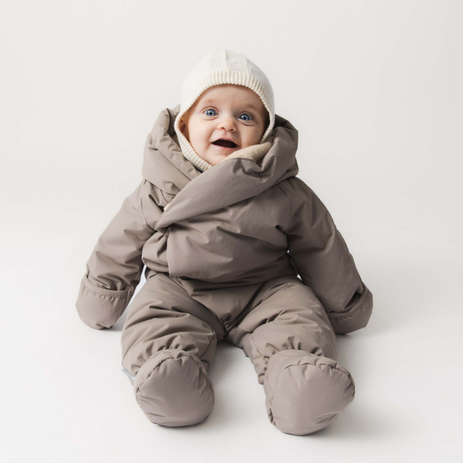 Mini A Ture MATFIANNA Winteroverall mit Fleece Grey brown