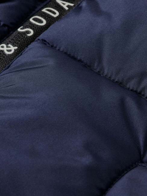Scotch & Soda Short hooded puffer Jacke NAVY
