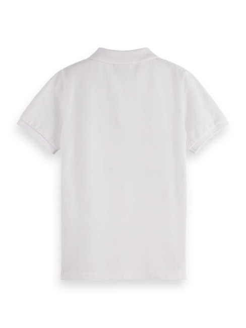 Scotch & Soda CORE Garment Dyed Pique Polo Bright White